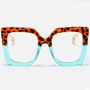 NWT AIEYEZO Oversized Blue Light Glasses for Women Anti Fatigue Prevent Headach